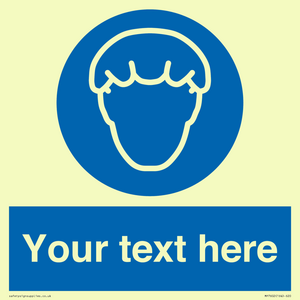 Custom Hair protection must be worn